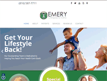 Tablet Screenshot of emeryclinic.com